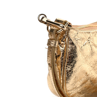 Balenciaga Metallic Arena Agneau Crystal Le Cagole Mini Purse With Chain Light Gold 11 of 11