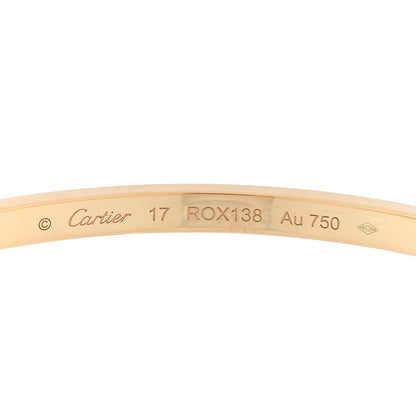 Cartier 18K Yellow Gold Small LOVE Bracelet 17 3 of 5