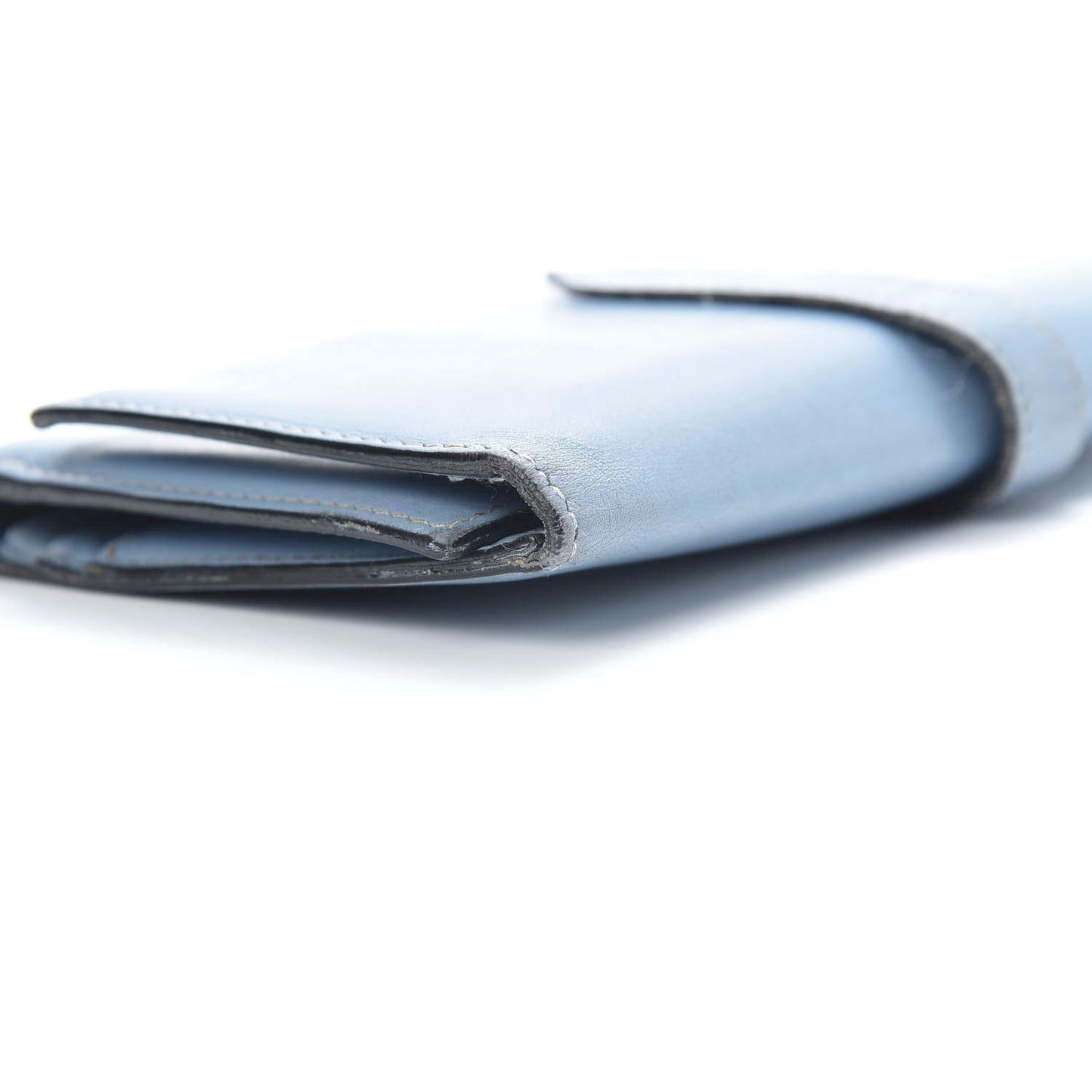 Box Bearn Gusset Wallet Blue Jean