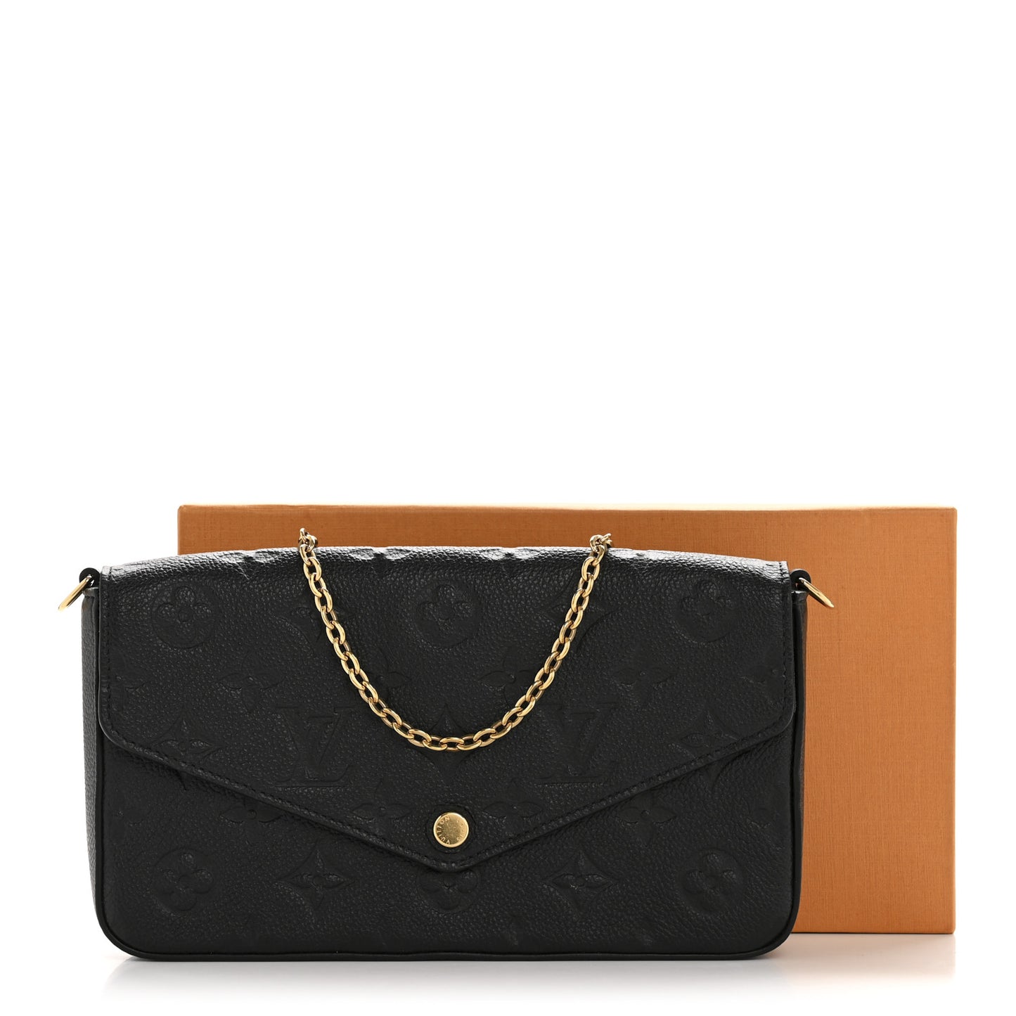 Empreinte Pochette Felicie Chain Wallet Black