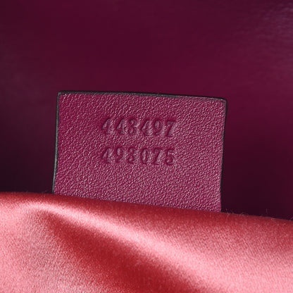 Gucci Velvet Matelasse Small GG Marmont Shoulder Bag Fuchsia Violet Cyclamen 7 of 18