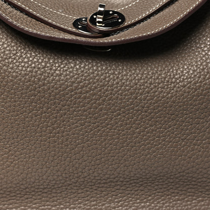 Hermes Taurillon Clemence Lindy 30 Etoupe 7 of 9