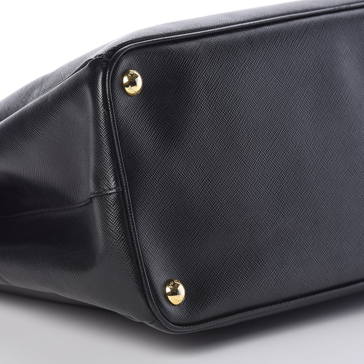 Saffiano Large Galleria Double Zip Tote Black
