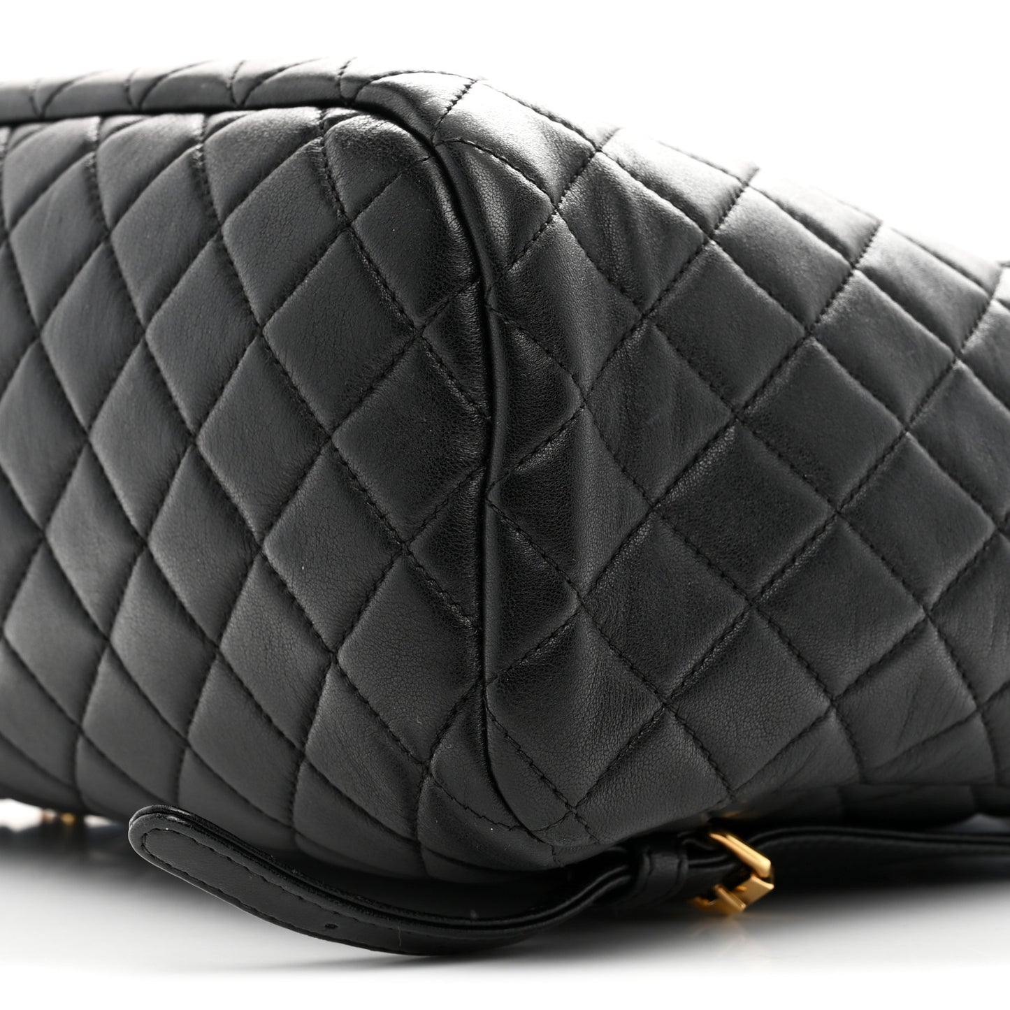 Lambskin Quilted Large Urban Spirit Backpack Black