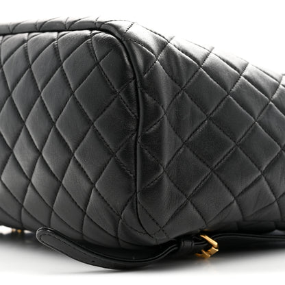 Chanel Lambskin Quilted Large Urban Spirit Backpack Black 10 of 10
