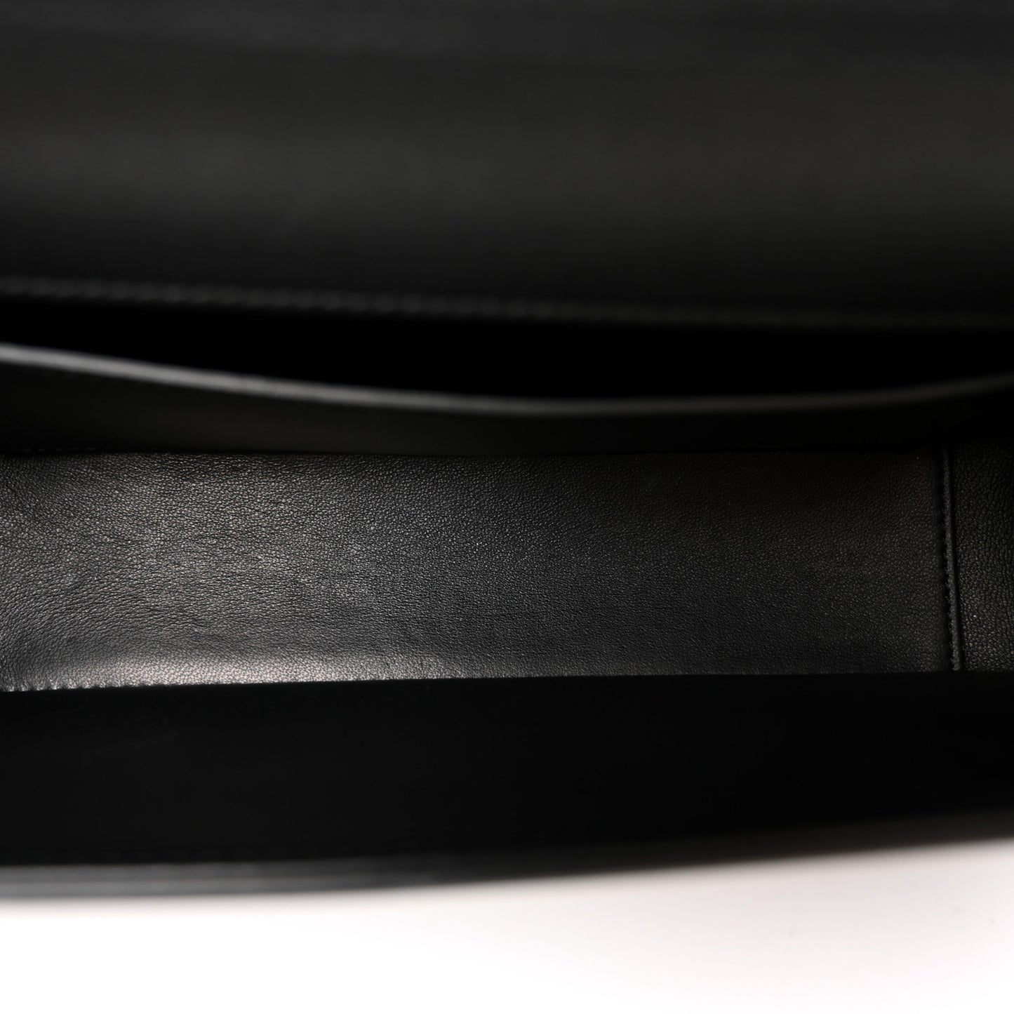 Calfskin Monochrome Vlogo Loco Shoulder Bag Black