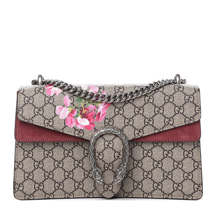 Gucci GG Supreme Monogram Blooms Small Dionysus Shoulder Bag Beige Multicolor Dry Rose 1 of 12