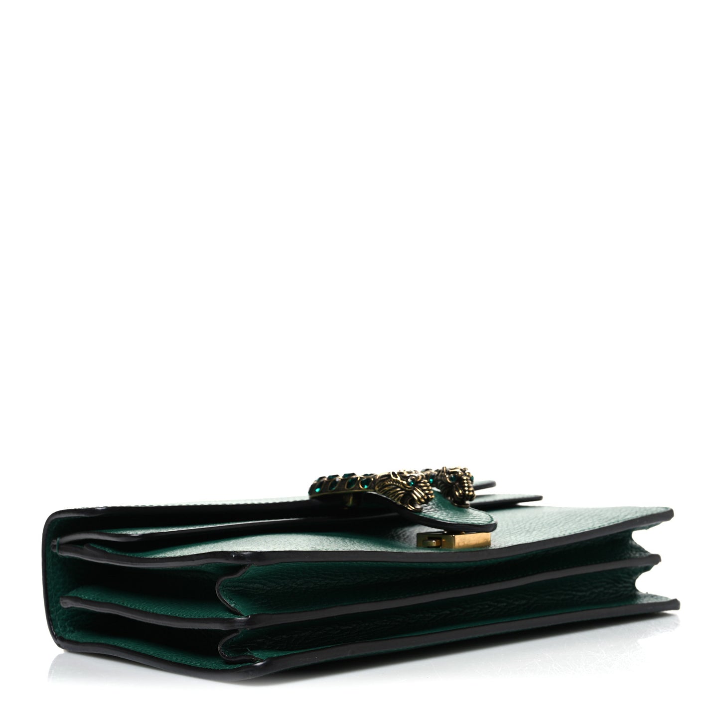 Pebbled Calfskin Small Dionysus Shoulder Bag Emerald