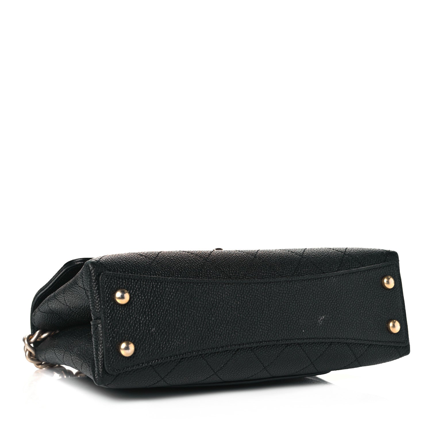 Chanel Grained Calfskin Small Stitched Flap Black 4 of 11