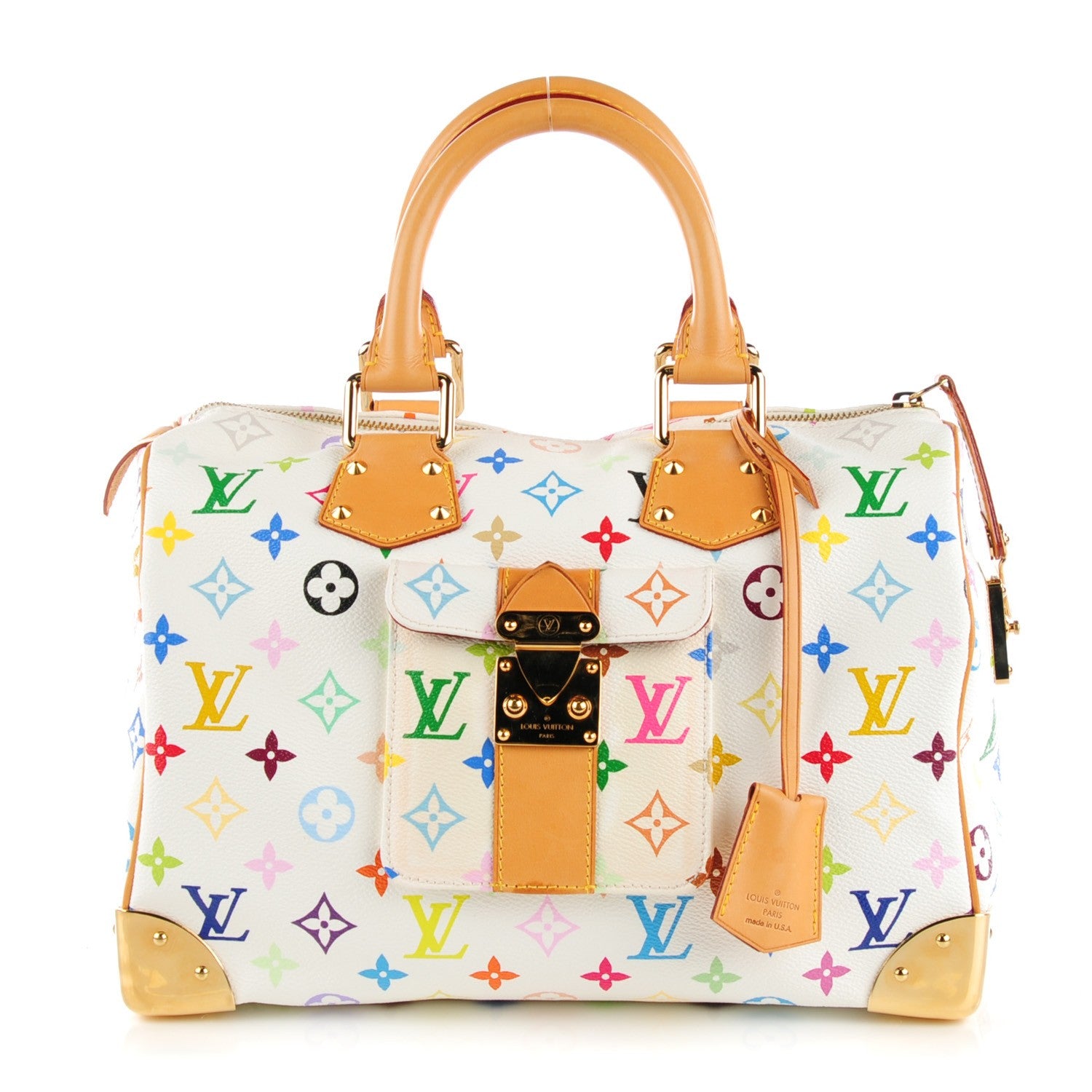 Louis Vuitton Monogram Multicolor Speedy 30 White 1 of 9
