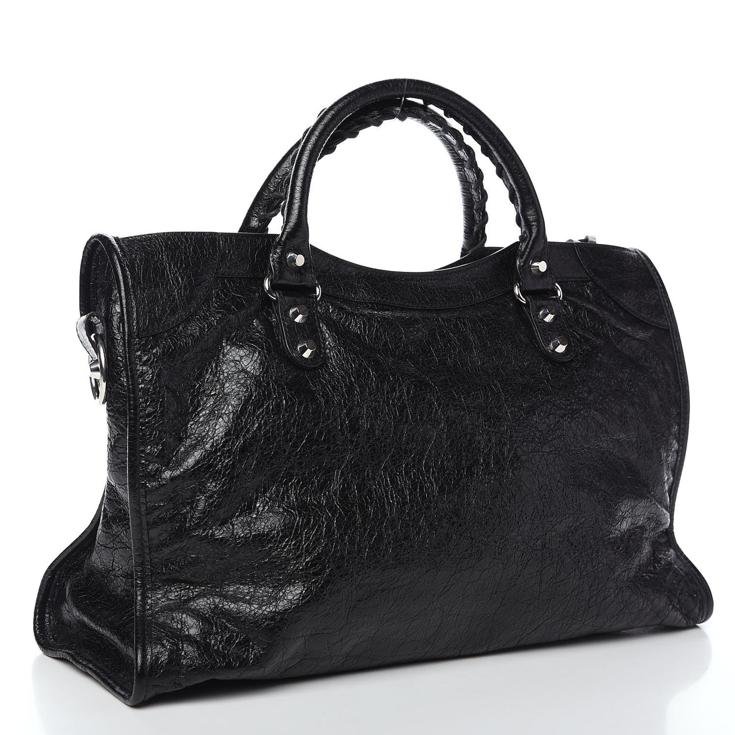 Agneau Classic Silver Hardware City Black