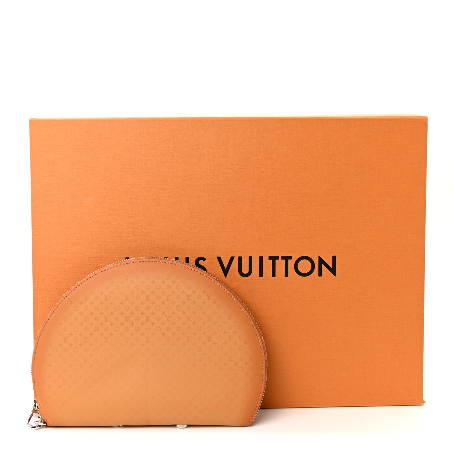 Calfskin Monogram Fortune Cookie Pouch Purple