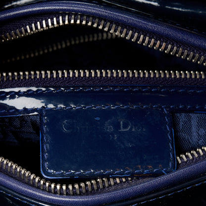 Christian Dior Patent Cannage Medium Lady Dior Navy Blue 6 of 10