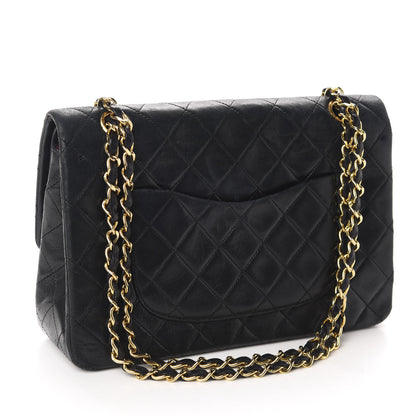 Chanel Lambskin Quilted Medium Double Flap Black 3 of 12