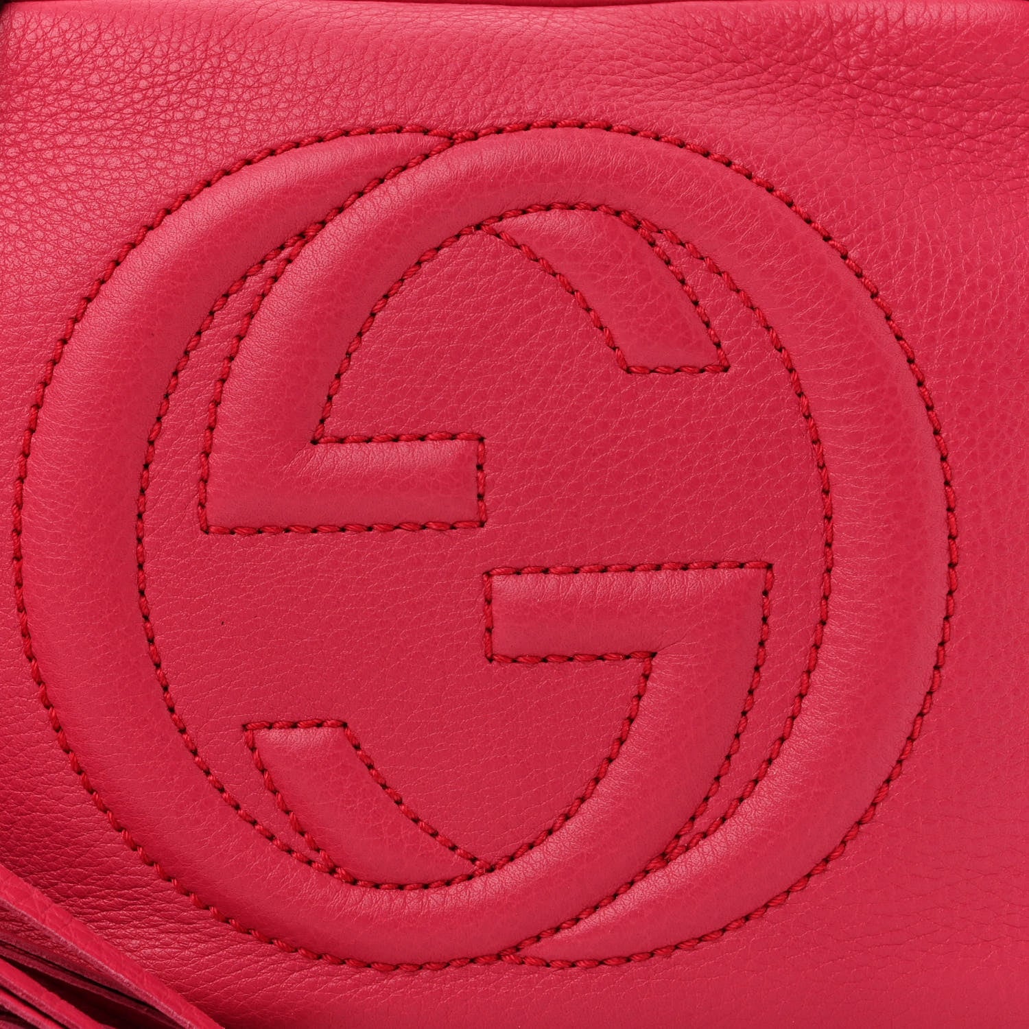 Gucci Pebbled Calfskin Small Soho Disco Bag Pink 9 of 11