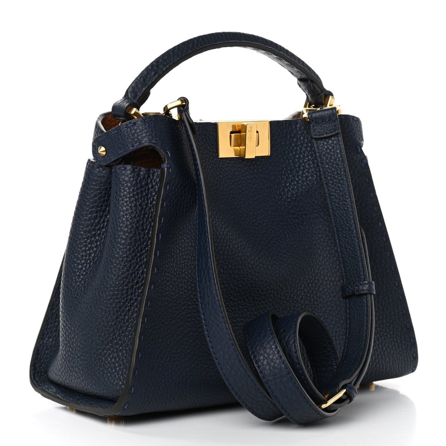 Cuoio Romano Selleria Bi-Color Medium Peekaboo Iconic Essentially Satchel Indaco Saddler