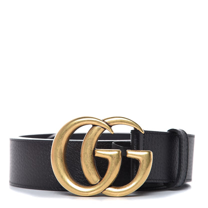 Gucci Textured Calfskin Double G 40mm Belt 100 40 Black 1 of 6