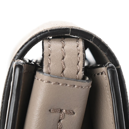 Chloe Suede Calfskin Small Faye Shoulder Bag Motty Grey 11 of 13