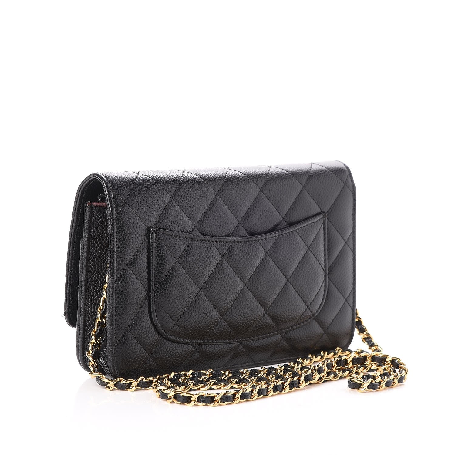 Chanel Caviar Quilted Wallet On Chain WOC Black 3 of 8