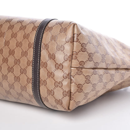 Gucci Crystal Monogram Medium Joy Tote Beige Ebony Testa di Moro 11 of 12