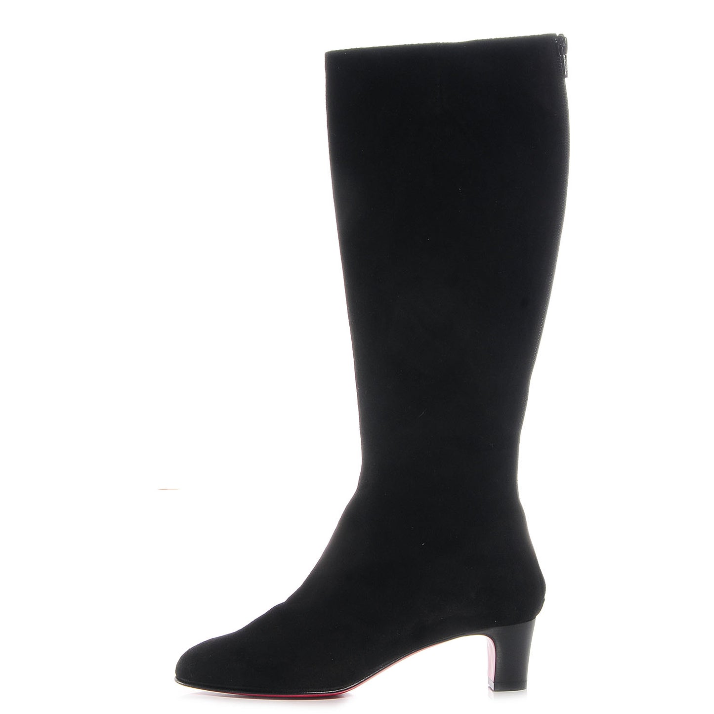 Suede Bourge 50 Tall Boots 38.5 Black