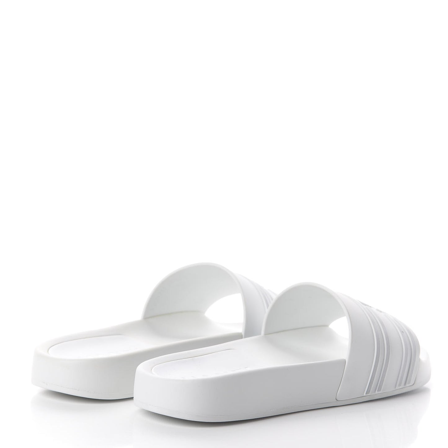 PVC CC Mules Sandals 36 White Grey