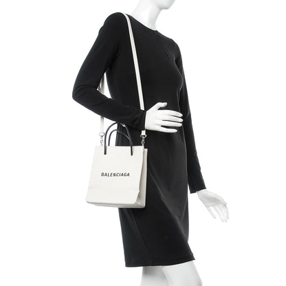 Balenciaga Calfskin Logo XXS Shopping Tote White 2 of 11
