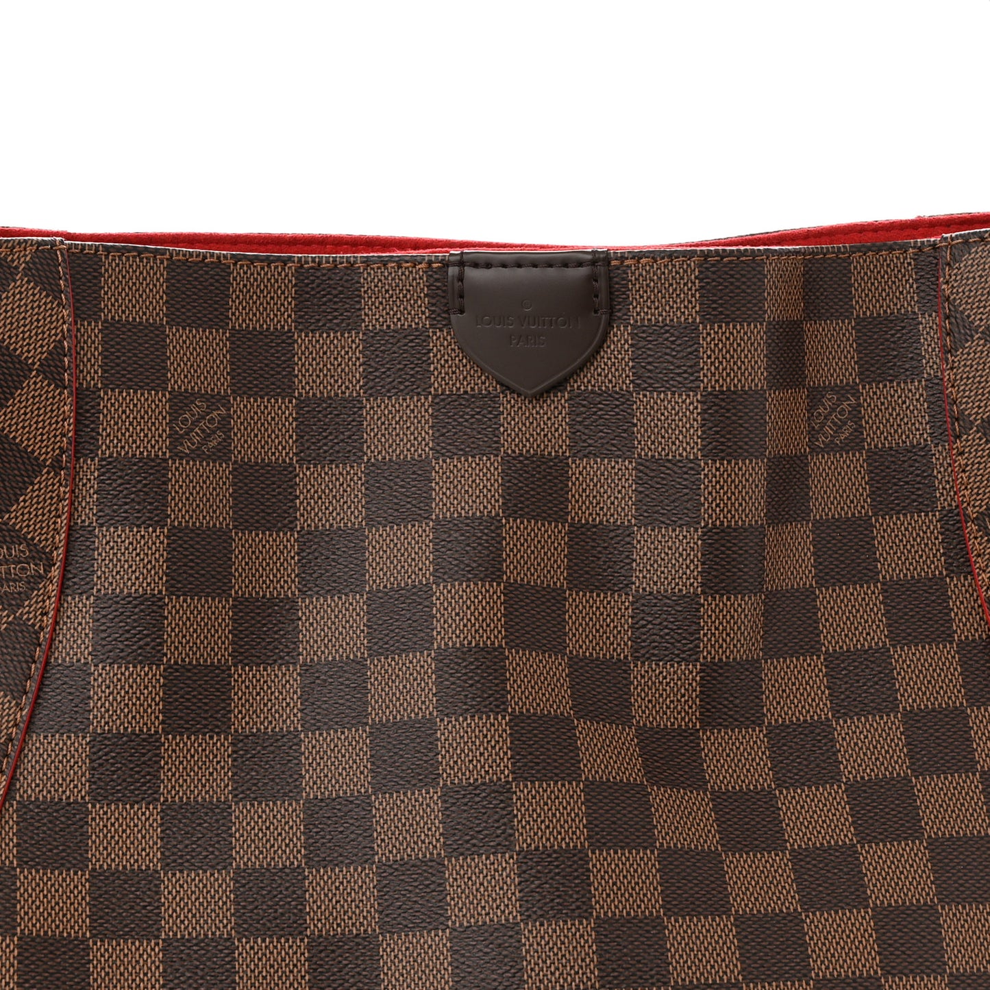 Damier Ebene Caissa Hobo Cherry