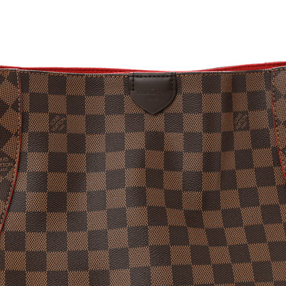 Louis Vuitton Damier Ebene Caissa Hobo Cherry 9 of 11