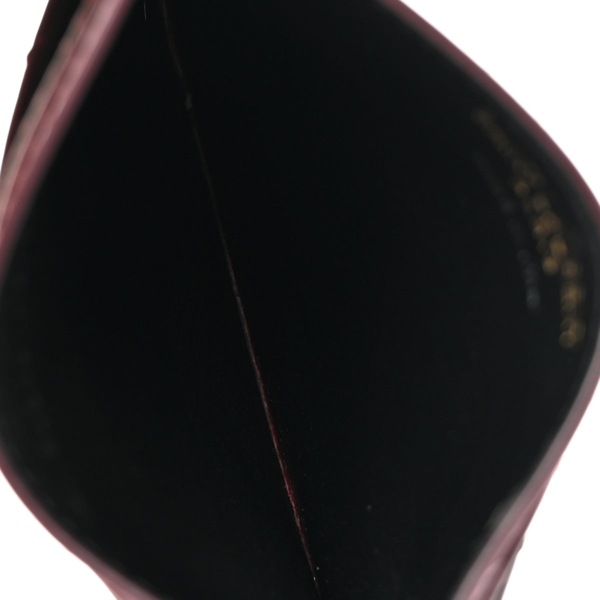 Saint Laurent Vernice Matelasse Chevron Monogram Credit Card Case Dark Red WIne 5 of 9