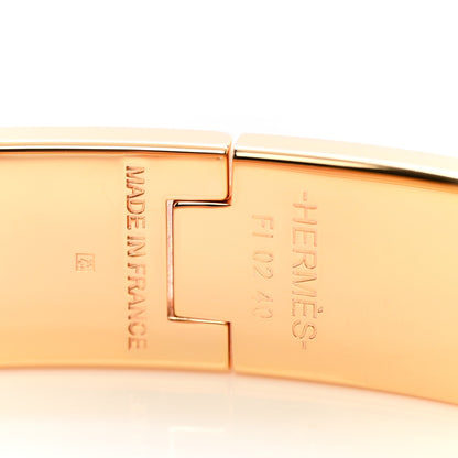 Hermes Enamel Narrow Clic Clac H Bracelet PM Marron Glace 4 of 5