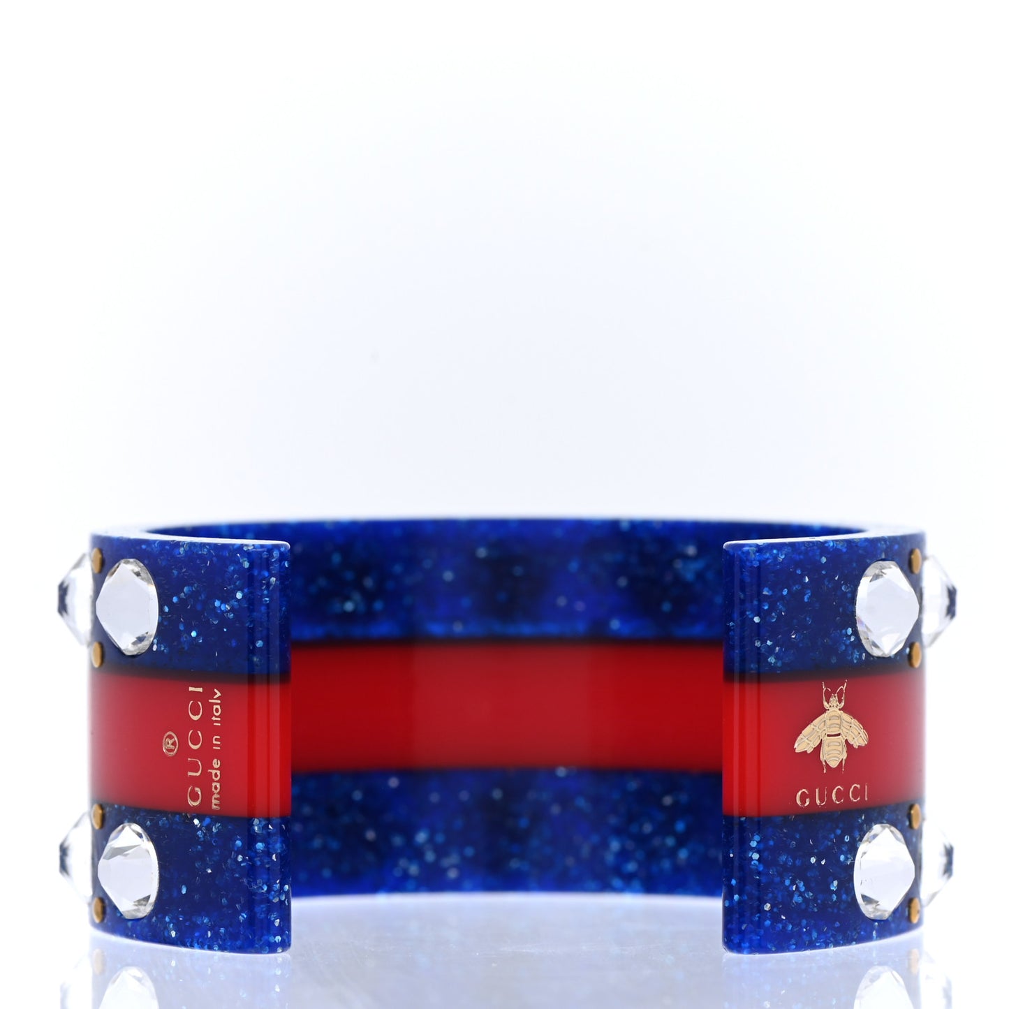 Crystal Web Cuff 16 Blue