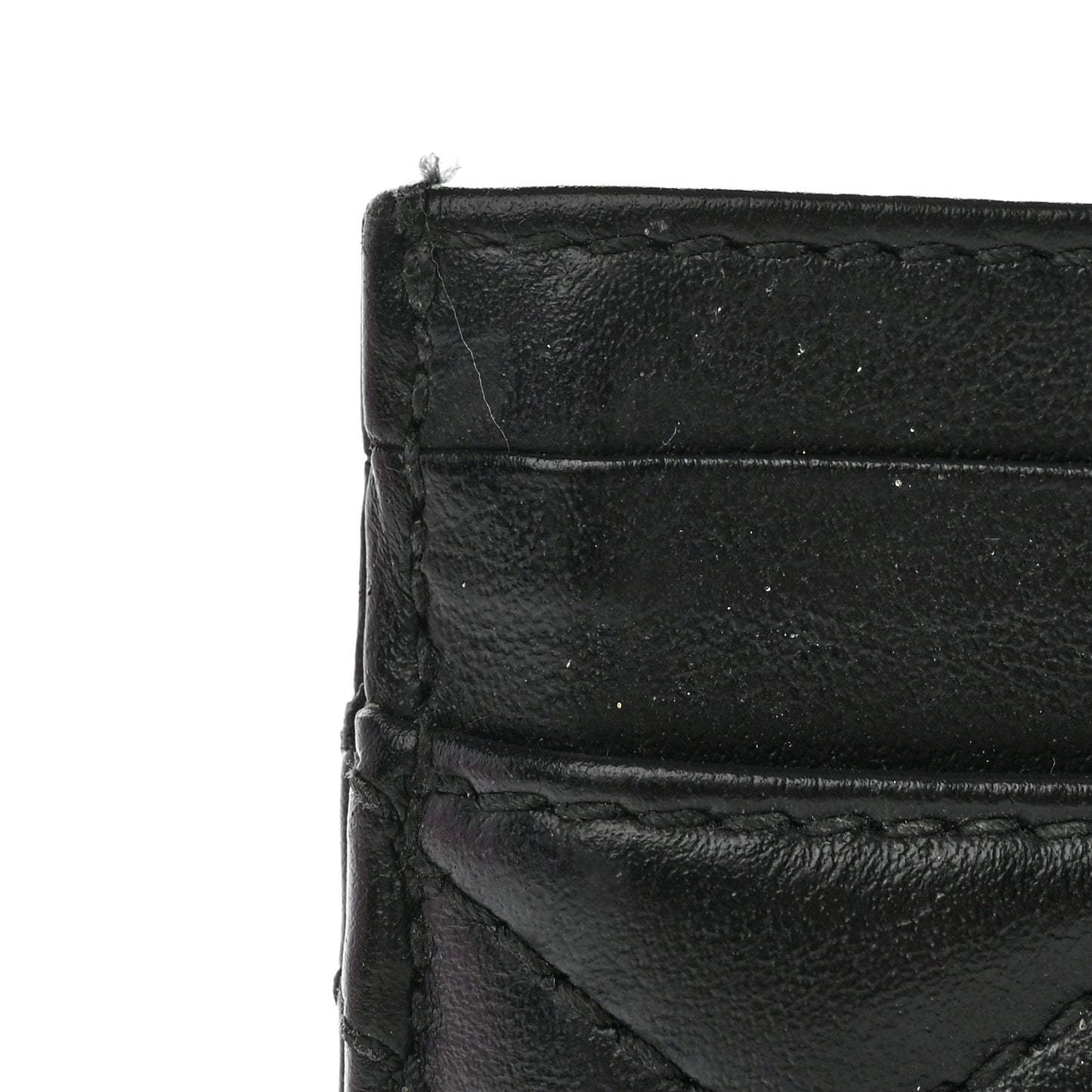 Calfskin Matelasse GG Marmont Card Holder Black