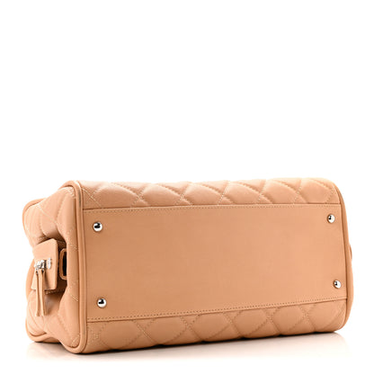Chanel Caviar Quilted Timeless Bowler Beige 4 of 15