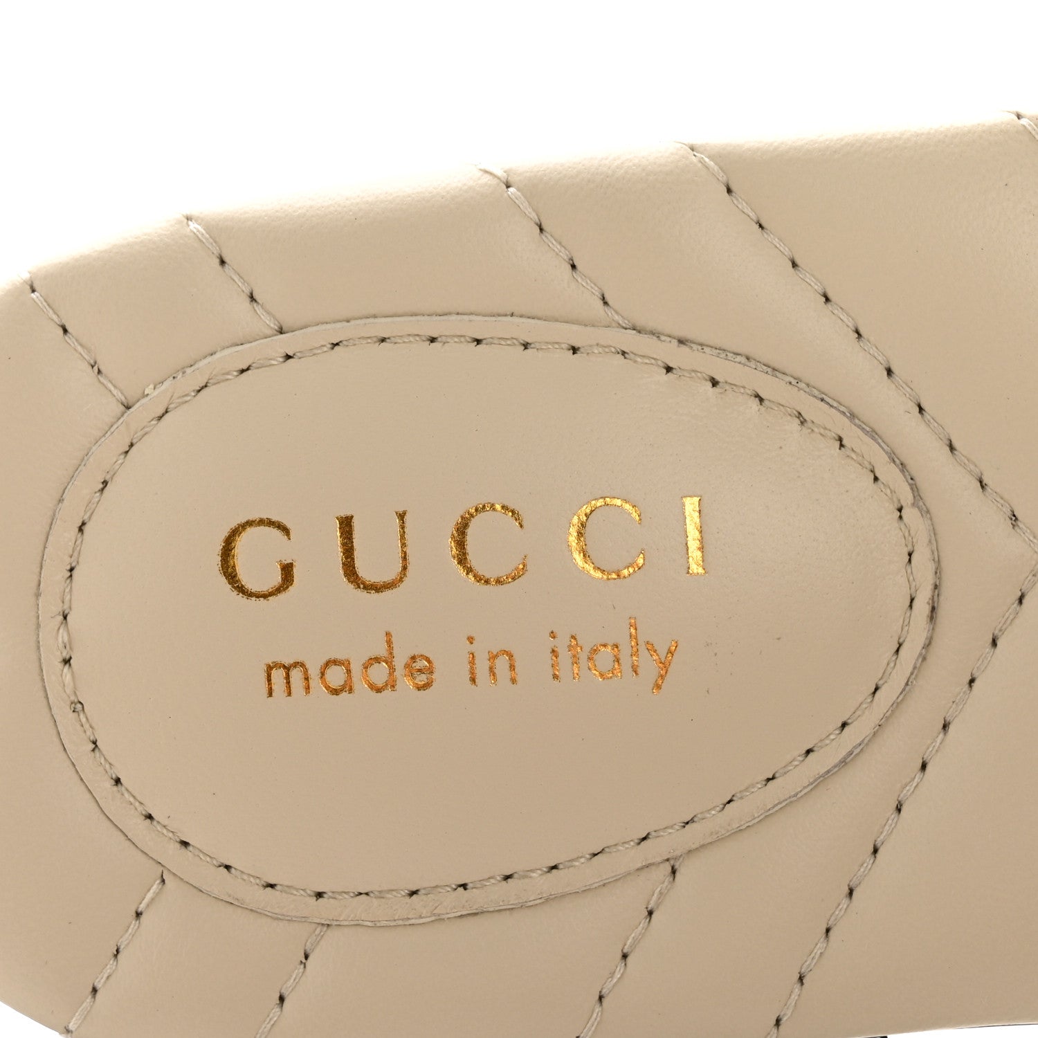 Gucci Nappa Matelasse GG Marmont Flat Slide Sandals 38 New Ivoire 8 of 10