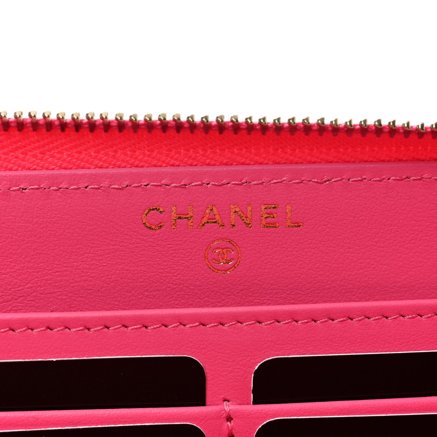 Caviar Quilted Large Gusset Zip Around Wallet Pink