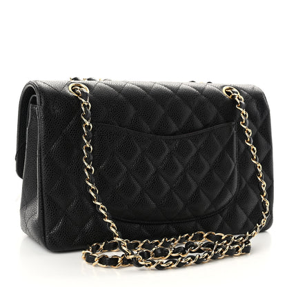 Chanel Caviar Quilted Medium Double Flap Black 3 of 10