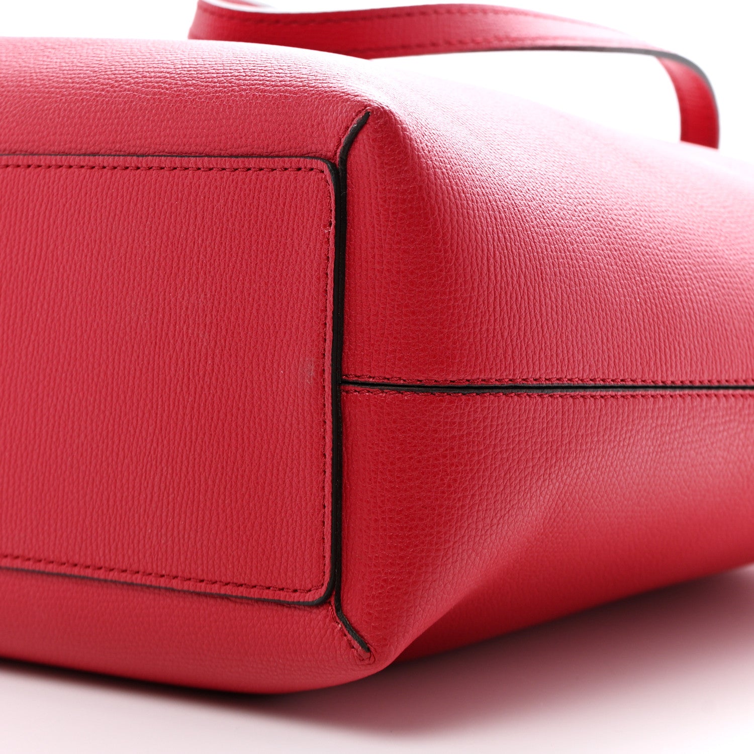 Burberry Haymarket Check Medium Reversible Tote Poppy Red 27 of 36