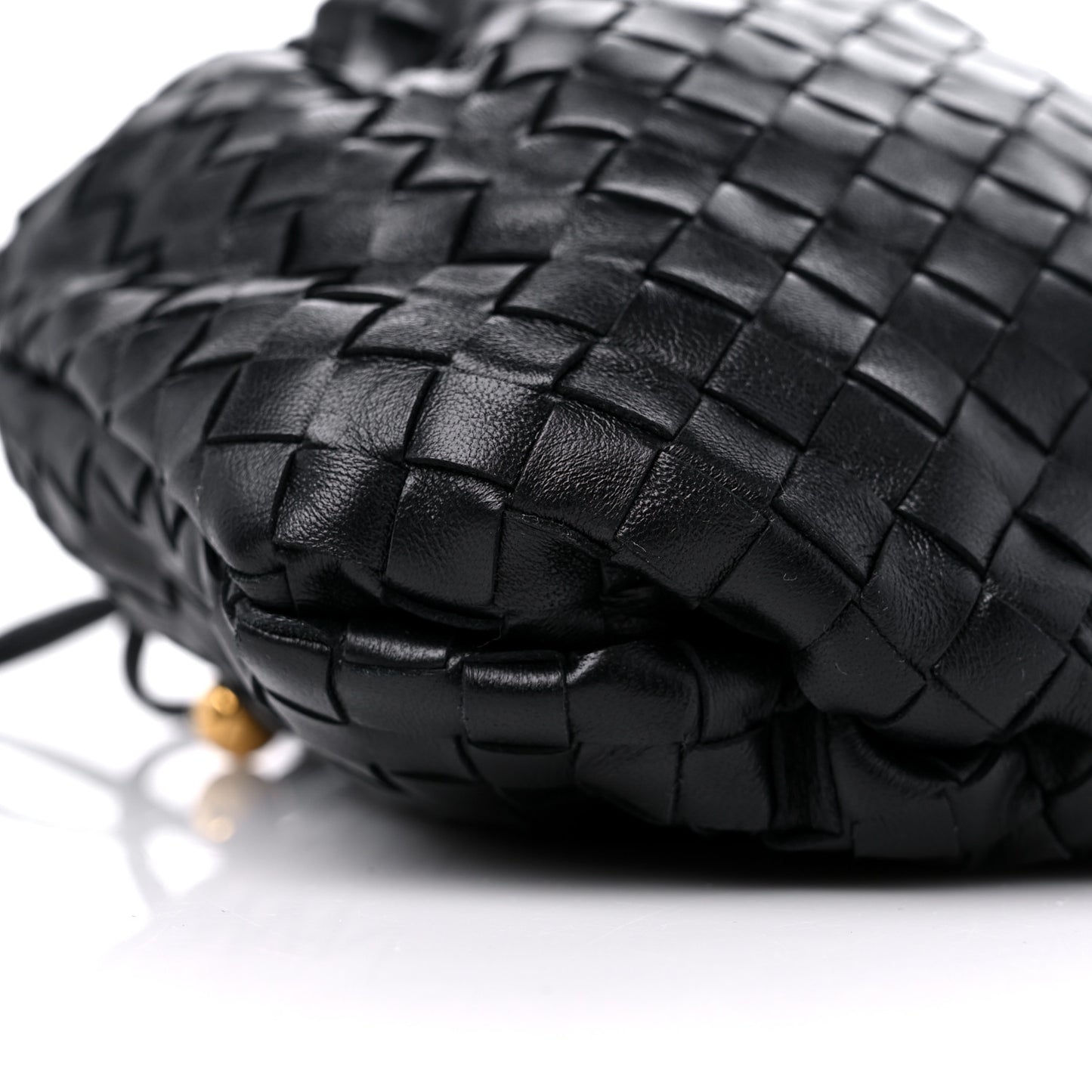 Nappa Intrecciato Mini Bulb Black