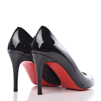 Christian Louboutin Patent Merci Allen 85 Pumps 37 Black 4 of 7