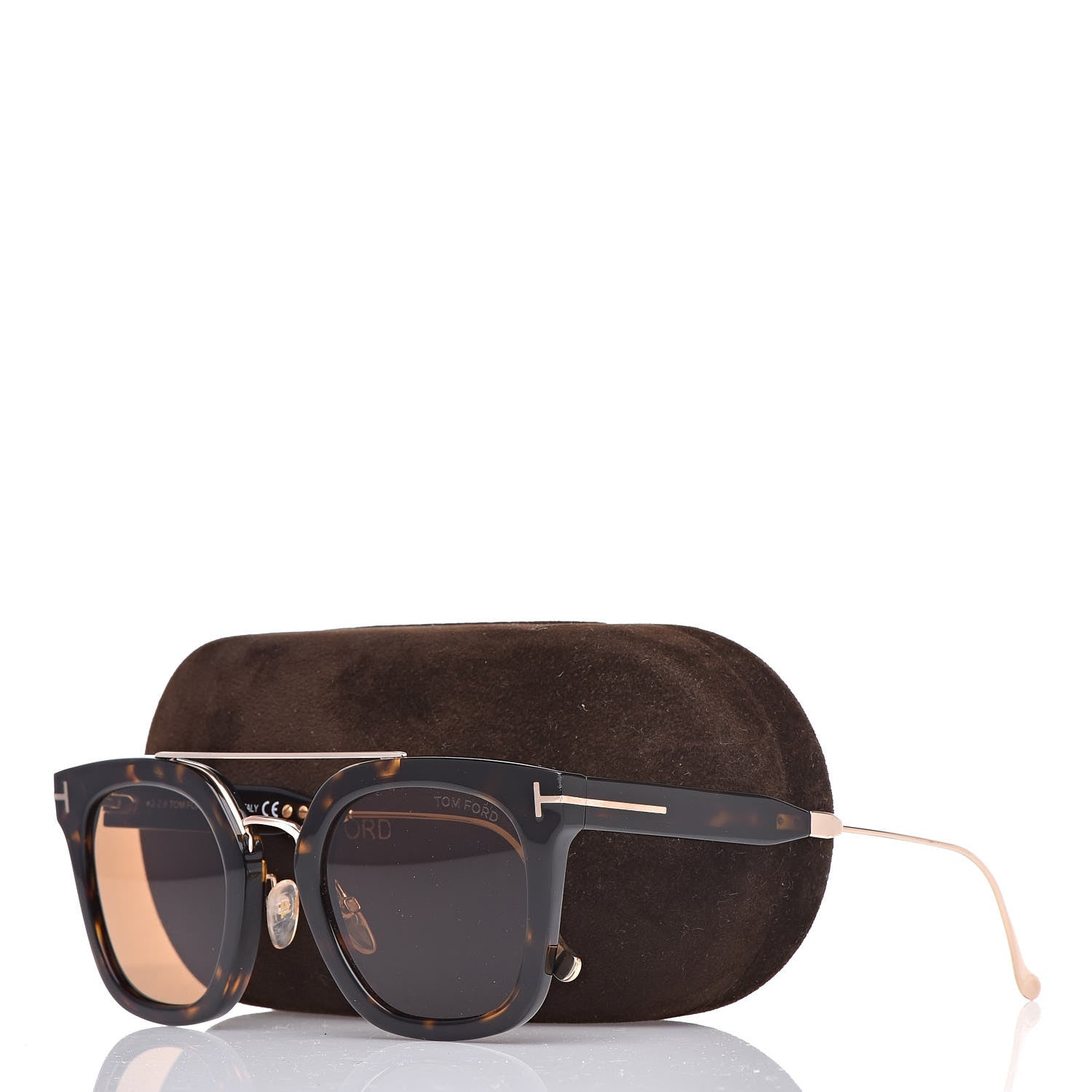 Tom Ford Alex Squared Sunglasses TF541 Tortoise 8 of 8