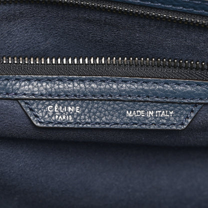 Celine Drummed Calfskin Mini Luggage Orage 6 of 12