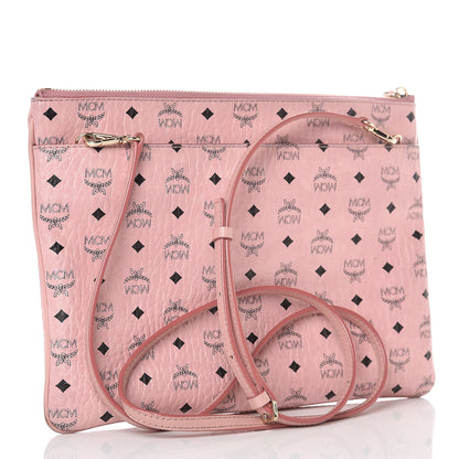 MCM Visetos Medium Crossbody Pouch Soft Pink 3 of 13