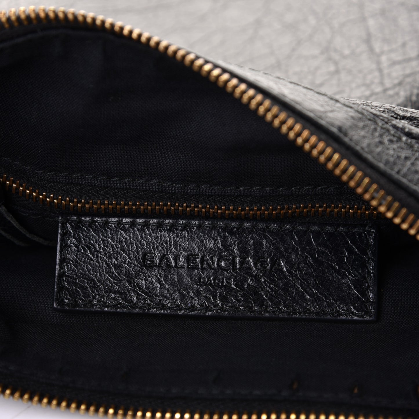 Agneau Classic Hardware Flat Crossbody Black
