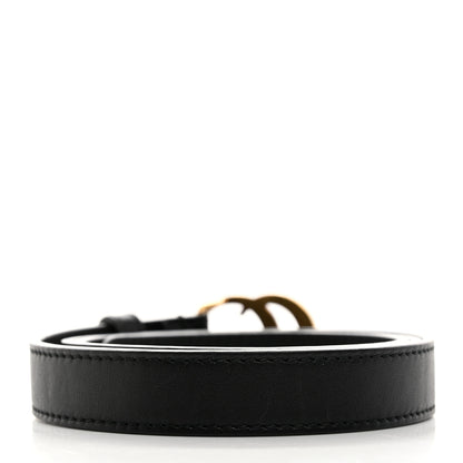 Gucci Calfskin Double G 20mm Belt 80 32 Black 2 of 5