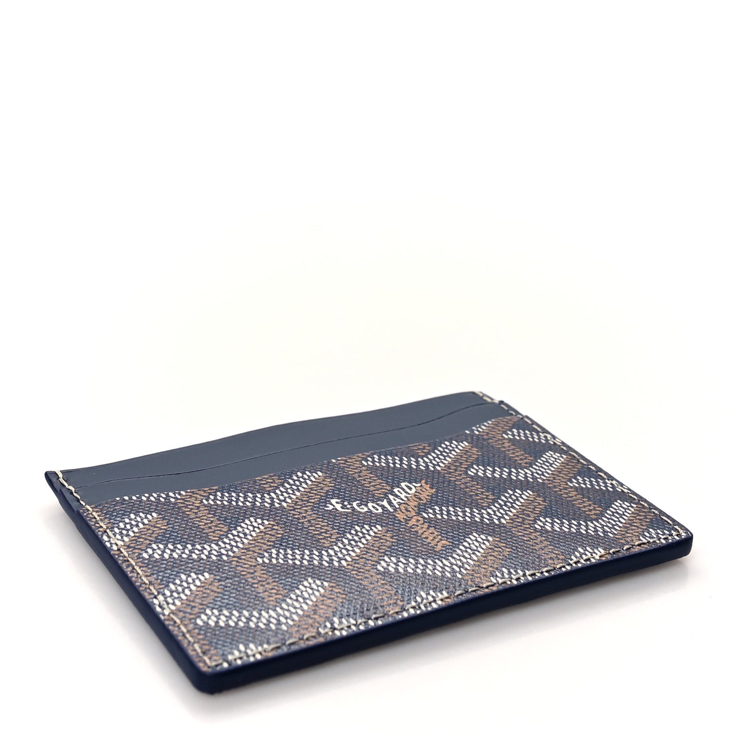 Goyardine Saint Sulpice Card Holder Navy