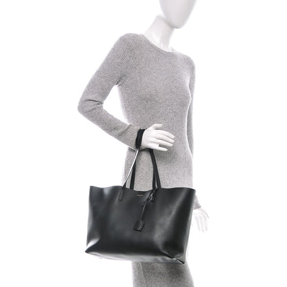 Saint Laurent Calfskin Large Shopping Tote Black 2 of 7
