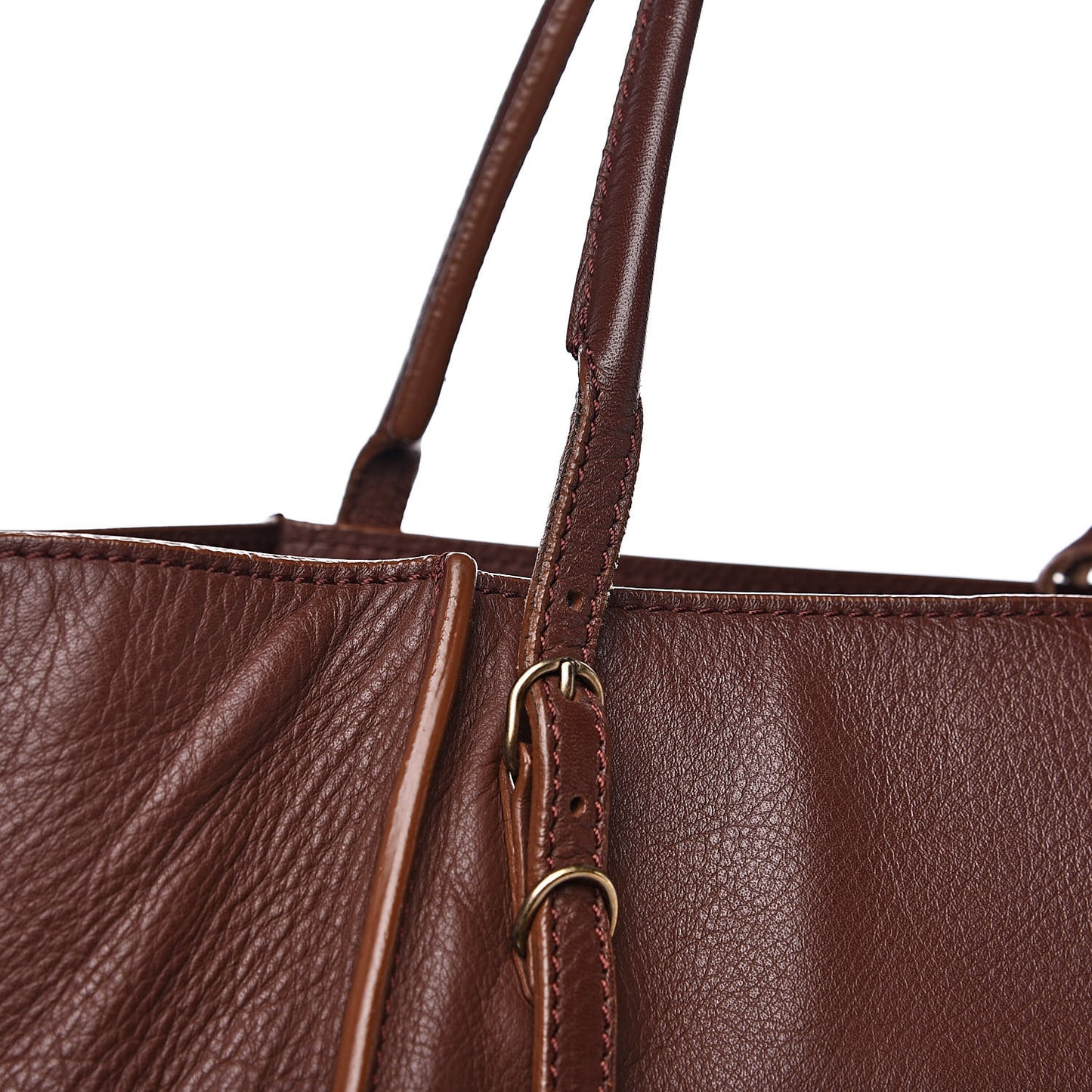 Veau Papier Basket Tote Castagna