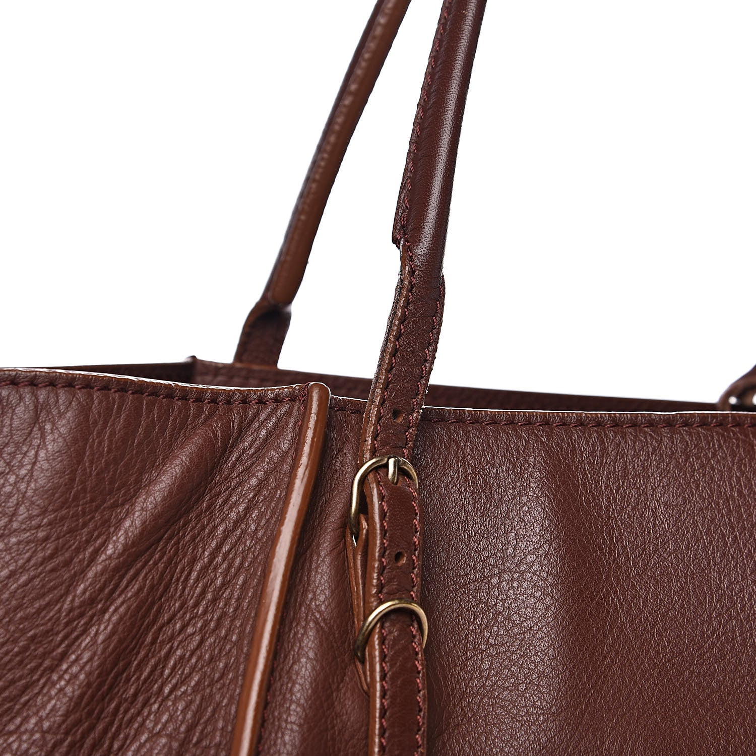 Balenciaga Veau Papier Basket Tote Castagna 14 of 15