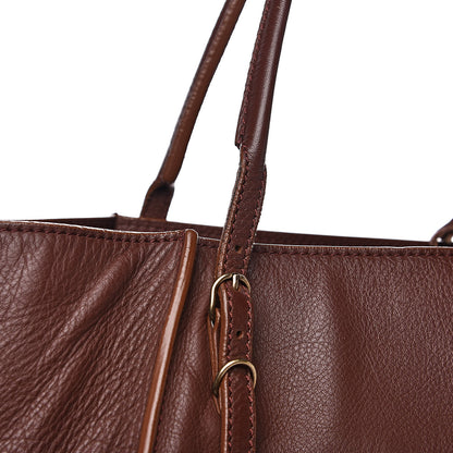 Balenciaga Veau Papier Basket Tote Castagna 14 of 15